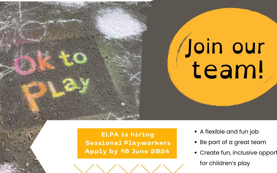 ELPA is hiring sessional Playworkers!